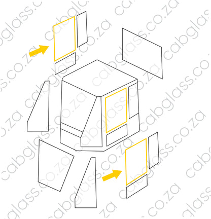 DOOR FIXED UPPER | CAT ROLLER CS, CP