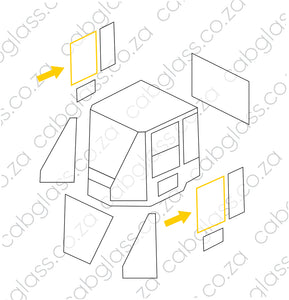 DOOR FIXED UPPER | CAT FEL IT 14/18