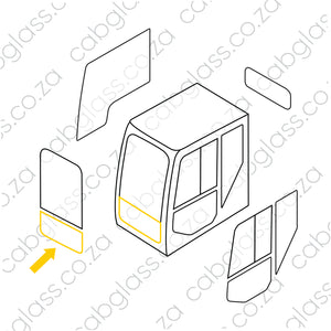 FRONT LOWER 25% (no holes) | CAT EXCAVATOR E-SERIES