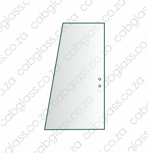 Door rear slider glass with two holes on the side