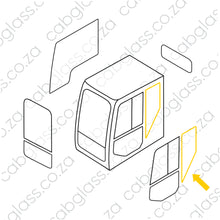 Load image into Gallery viewer, REAR QUARTER GLASS | CAT EXCAVATOR F-SERIES
