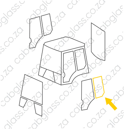 REAR OF DOOR LH | KOMATSU BH WB R DASH 8