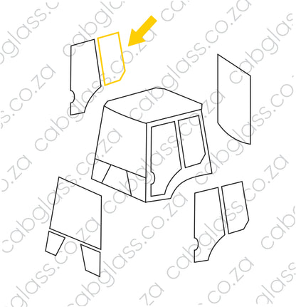 REAR OF DOOR RH | KOMATSU BH WB R DASH 5