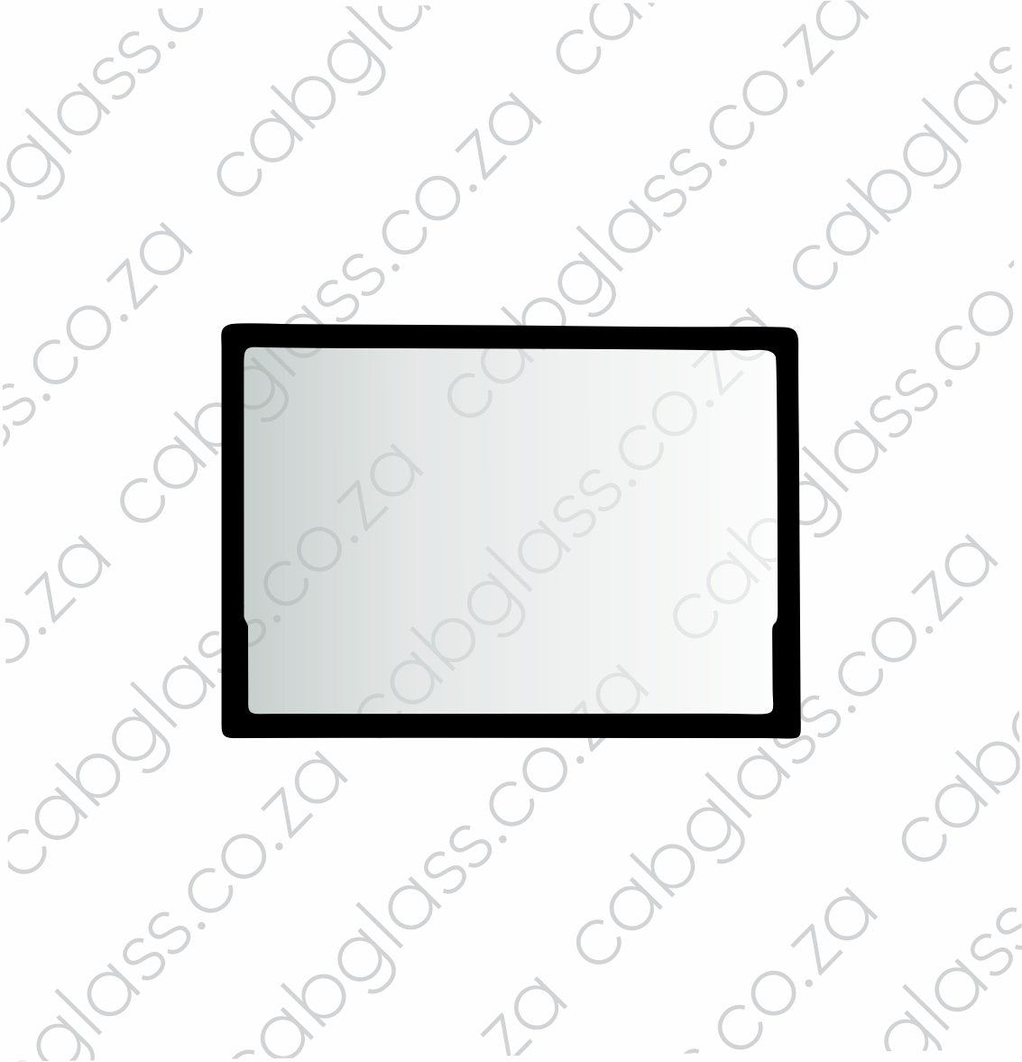 REAR CAB GLASS | KOMATSU EXCAVATOR PC DASH 8