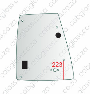 REAR OF DOOR UPPER LH | CAT TLB F-SER (416F - 450F) BACKHOE