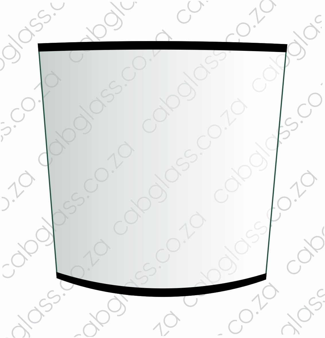 Windscreen glass for Caterpillar wheel loader M series