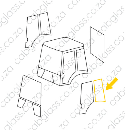 REAR OF DOOR LH | KOMATSU BH WB R DASH2