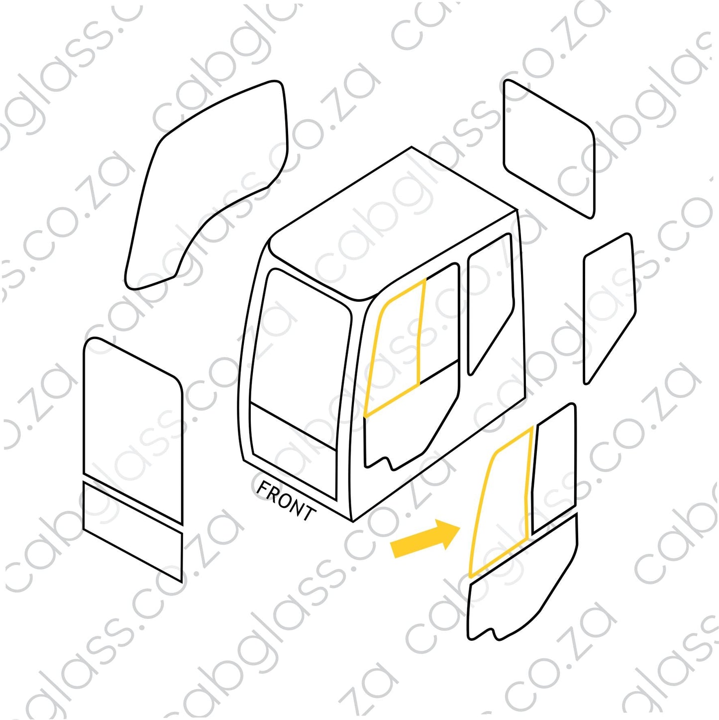 FRONT SLIDER FIXED | KOBELCO SK -10