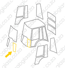 Load image into Gallery viewer, Cab sketch for Bell TLB 315SG, Lower windscreen, T275631
