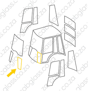 Cab sketch for Bell TLB 315SG, Lower windscreen, T275631