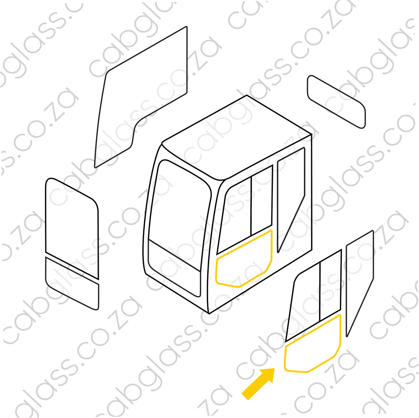 DOOR LOWER | CAT EXCAVATOR E-SERIES