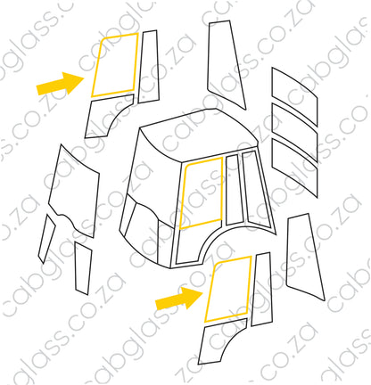 DOOR UPPER L=R | BELL TLB 315 SG SJ SK BACKHOE