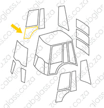 Load image into Gallery viewer, Cab sketch for Bell TLB, T165336, Door lower right
