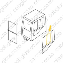 Load image into Gallery viewer, Cab sketch for CAT excavator B Series
