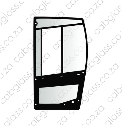 Bomag roller glass, door left-hand, 126531B-001, 05571190, 126531B001