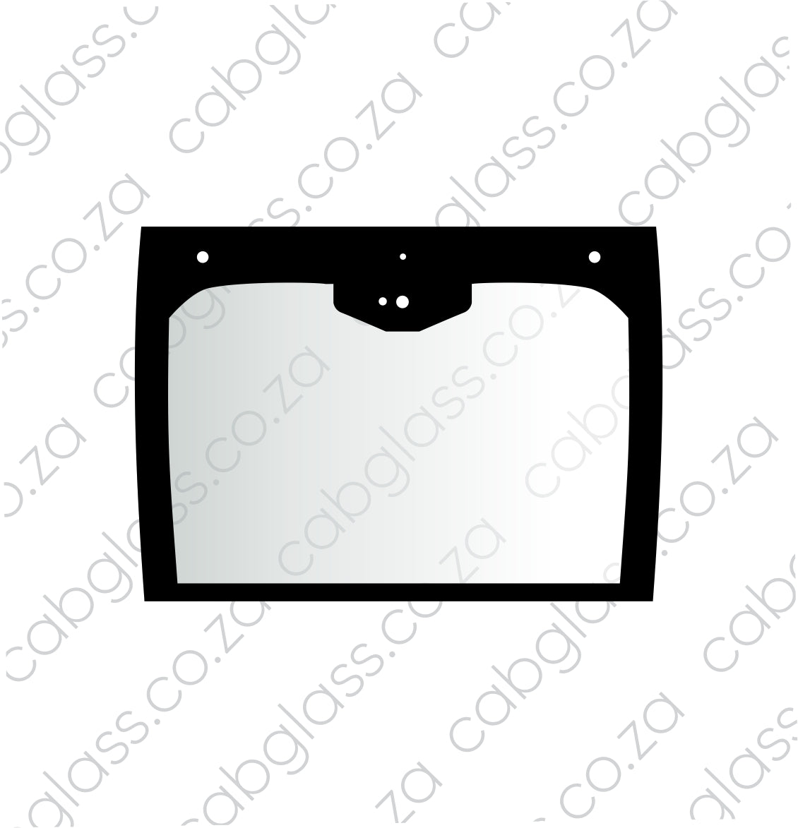 Bomag roller, rear cab glass, 58608106
