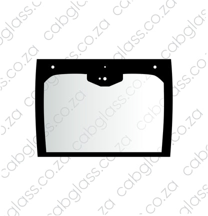 Bomag roller, rear cab glass, 58608106