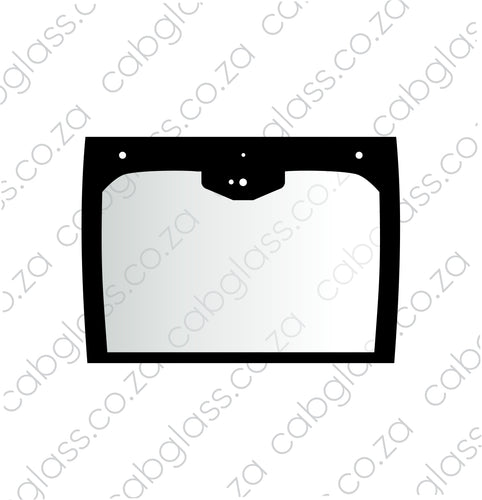 Bomag roller, rear cab glass, 58608106