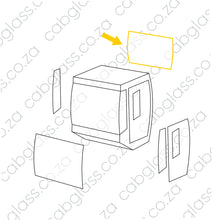 Load image into Gallery viewer, REAR CAB GLASS |  BOMAG ROLLER BW211 - 226 D-5, DH-5, PD-5, PDH-5
