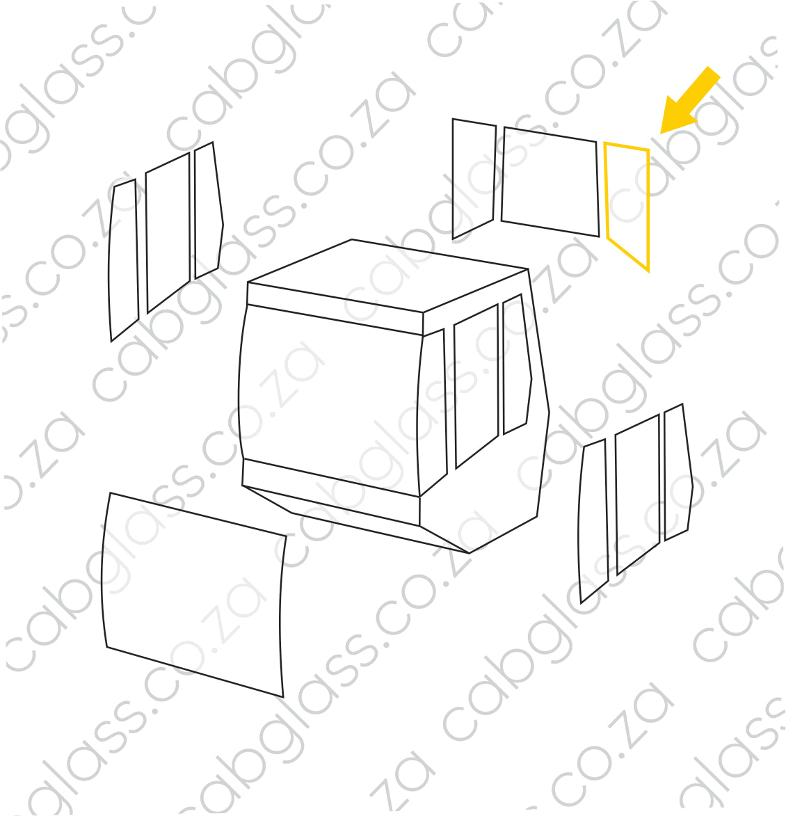 REAR CAB LH |  BOMAG ROLLER BW117 - 226 D(H)-4
