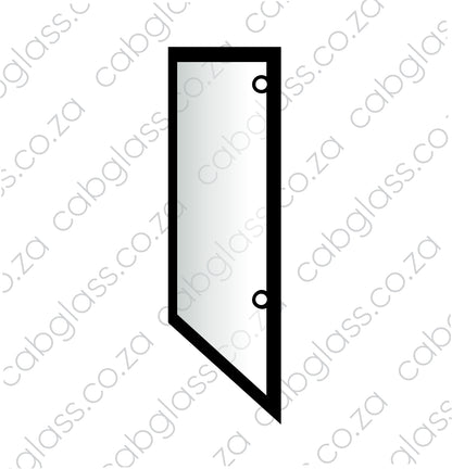Bomag roller, rear cab glass,58291091