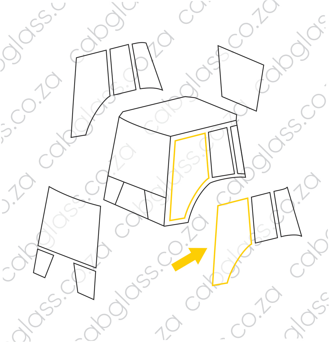 DOOR LH | BOBCAT TLB B730, B750