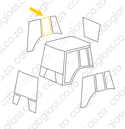 REAR OF DOOR TAPERED L=R (10 Holes)  | BOBCAT TLB B700
