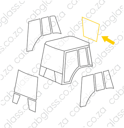 REAR CAB GLASS | BOBCAT TLB B730, B750