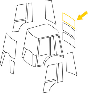 REAR CAB GLASS UPPER | BELL TLB 315 SJ SK SL
