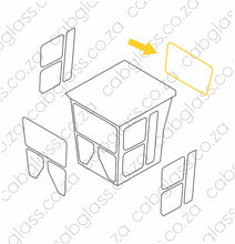 Load image into Gallery viewer, REAR CAB GLASS | CAT GRADER K SERIES STD CAB
