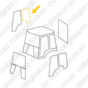 REAR OF DOOR RH (6 HOLES) | TEREX TLB BACKHOE TLB 840 - TLB 990