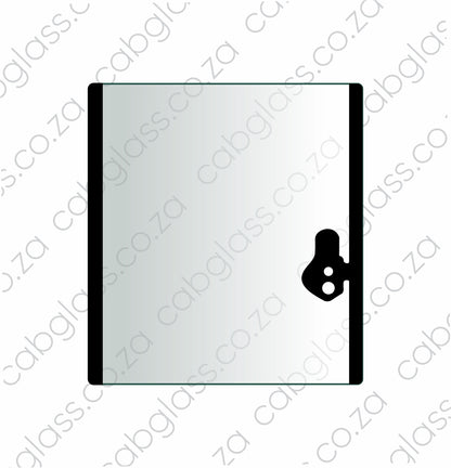 REAR CAB GLASS | TEREX TLB BACKHOE TLB840 - TLB990 CAB GLASS