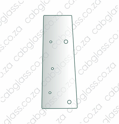 Rear of door right-hand glass for Bell TLB 315 SK SL Backhoe, A-T164706, T164706