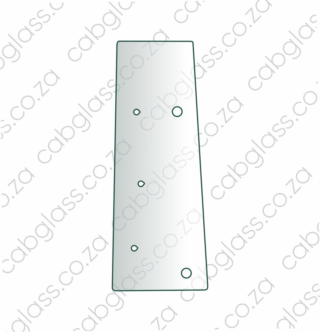 Rear of door right-hand glass for Bell TLB 315 SK SL Backhoe, A-T164706, T164706