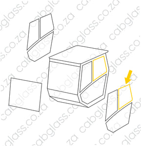 DOOR UPPER REAR LH | HAMM ROLLER 3000 SER, Hi-SER, WACKER NEUSON RC110-190