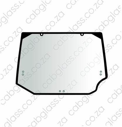 REAR CAB GLASS | CASE TRACTOR MAGNUM 225 - 335