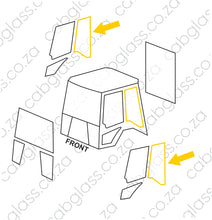 Load image into Gallery viewer, REAR OF DOOR L=R | CAT TLB 426F2 BACKHOE
