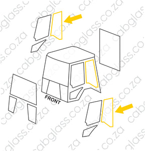 REAR OF DOOR L=R | CAT TLB 426F2 BACKHOE