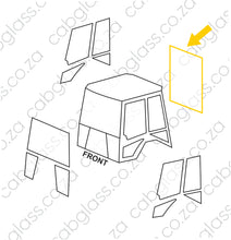 Load image into Gallery viewer, REAR CAB GLASS | CAT TLB F2 SERIES (422F2 - 444F2) BACKHOE
