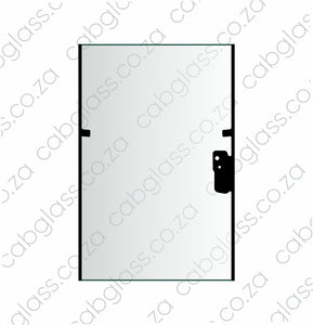 REAR CAB GLASS | CAT TLB F2-SER (416F2 - 444F2) BACKHOE