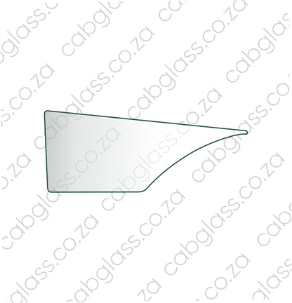 Door glass upper, 140205