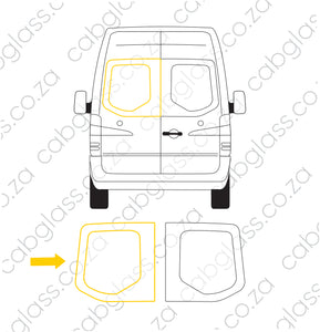 TAIL DOOR LH (NO CUT OUT) | MERCEDES BENZ SPRINTER BUS (2014-2019)