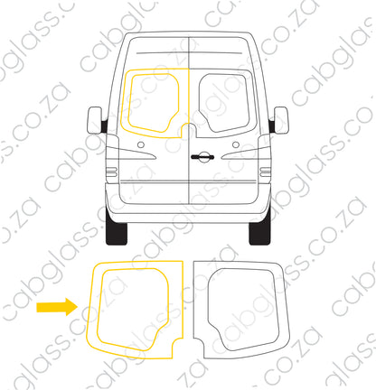 TAIL DOOR LH (WITH CUT OUT) | MERCEDES BENZ SPRINTER BUS (2014-2019)