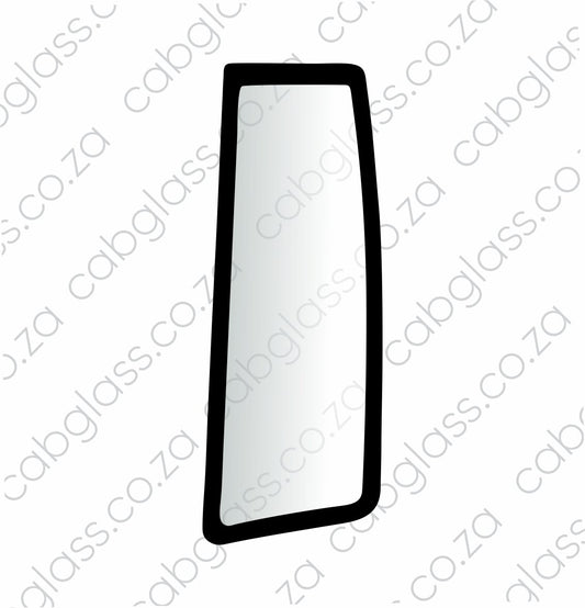 Rear quarter glass for Caterpillar excavator
