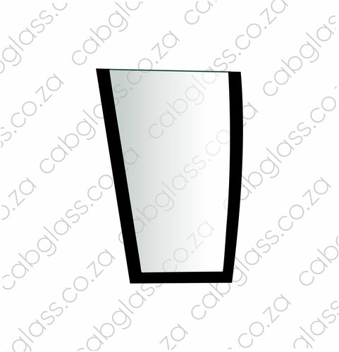 Windscreen lower left-hand glass for Caterpillar backhoe F-series