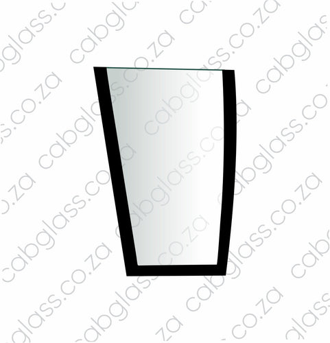Windscreen left-hand glass for Caterpillar backhoe E series