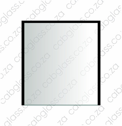 Rear upper cab glass for CAT 422E–444E backhoe, replacement for 205-9639