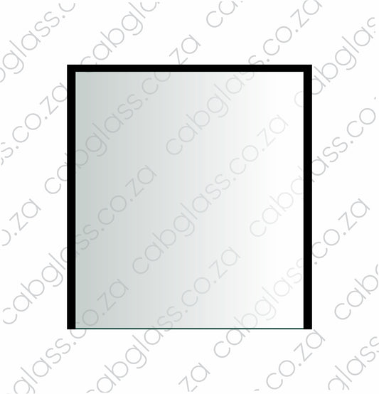 Rear upper cab glass for CAT 422E–444E backhoe, replacement for 205-9639